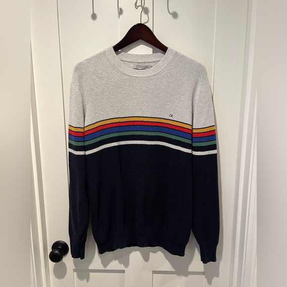 OUTERKNOWN Nostalgic Sweater | Retro Rainbow- Men’s Large NWOT - Picture 2 of 5